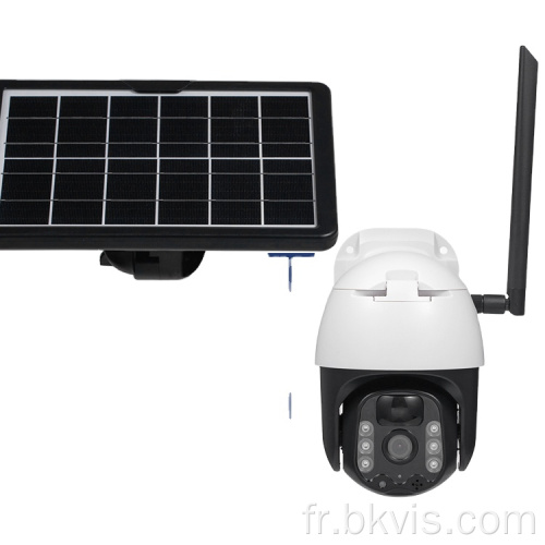 Caméra Solar PTZ imperméable à grand angle sans fil extérieur
